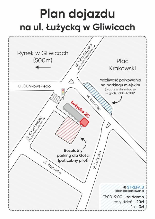 Kairos Apartments - Szafir - Darmowy Parking, Scisle Centrum Ґлівіце Екстер'єр фото